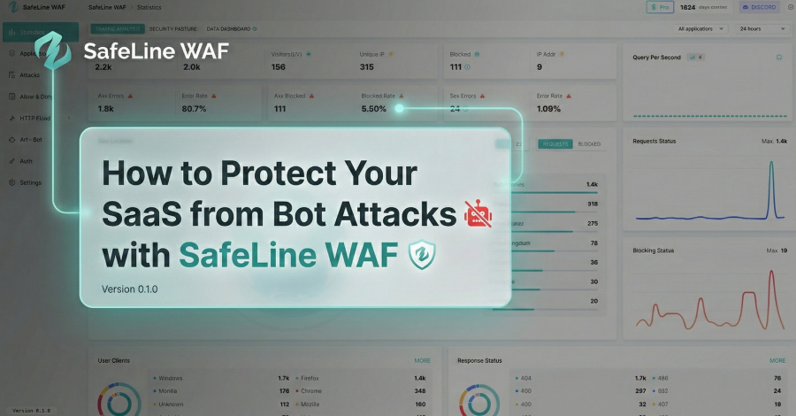 Cómo proteger tu SaaS de ataques de bots con SafeLine WAF
