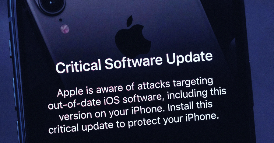 Apple envía alertas en la pantalla de bloqueo a iPhones desactualizados por exploits web activos.