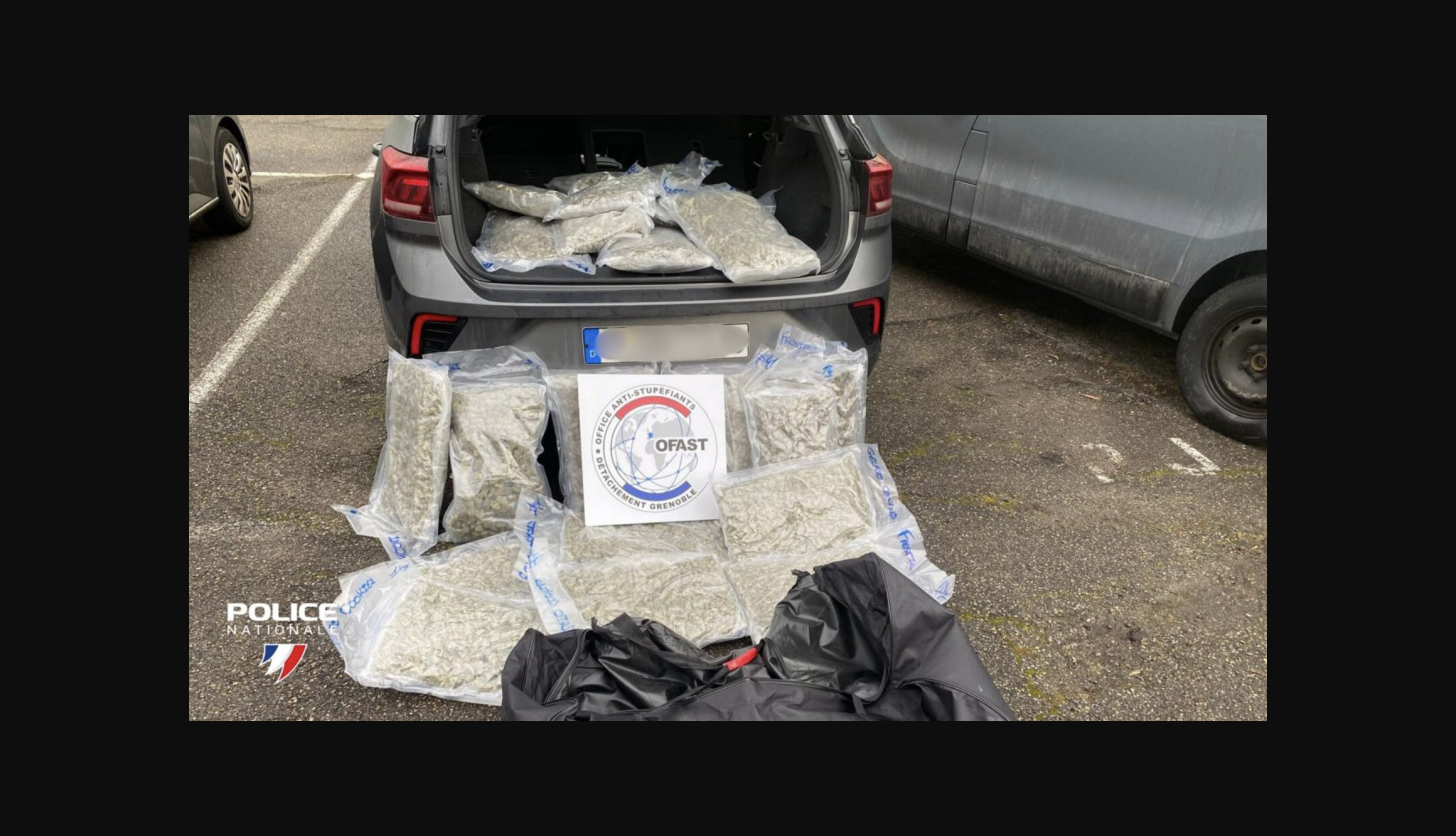 Aprehenden 150 kilos de cannabis en un vehículo que arribó de España a Grenoble