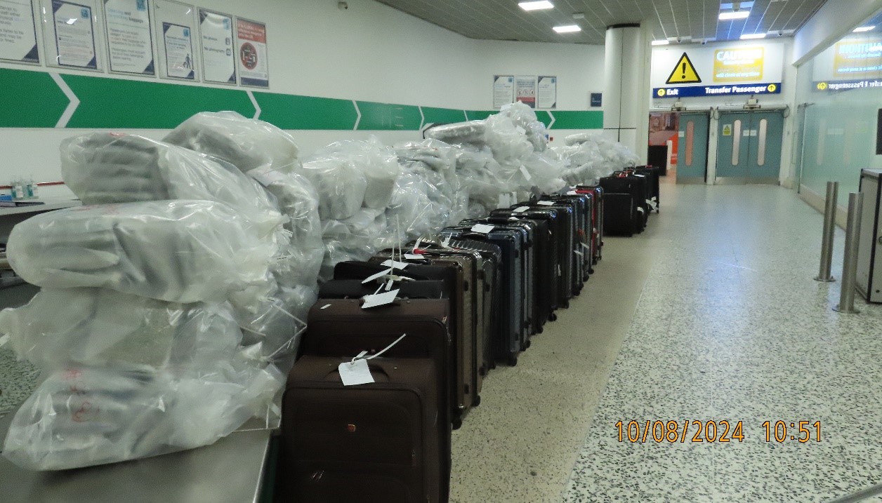 Once personas sentenciadas por llevar marihuana en maletas de Bangkok a Birmingham
