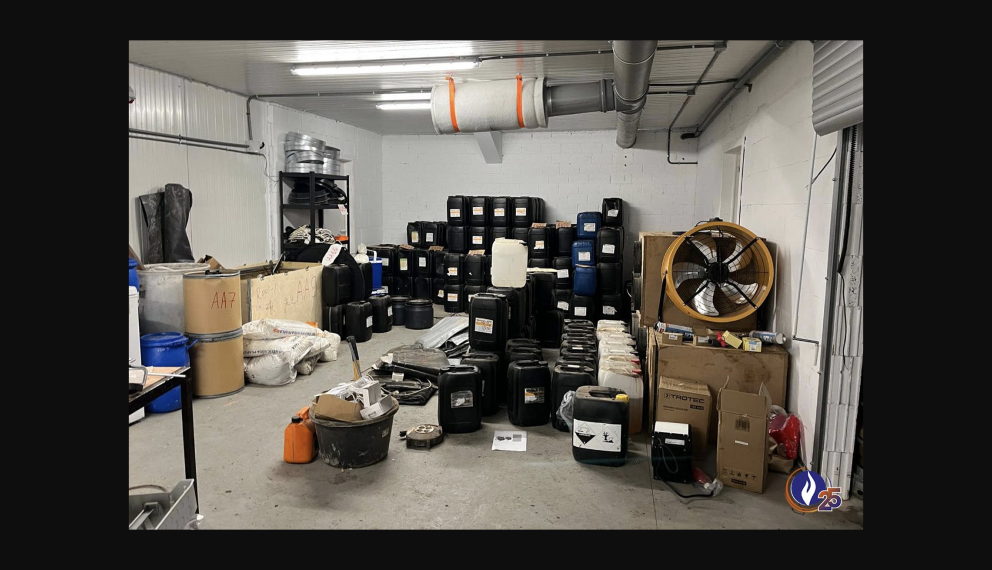 Once arrestados por su vinculación a un importante laboratorio de estupefacientes en Flandes.